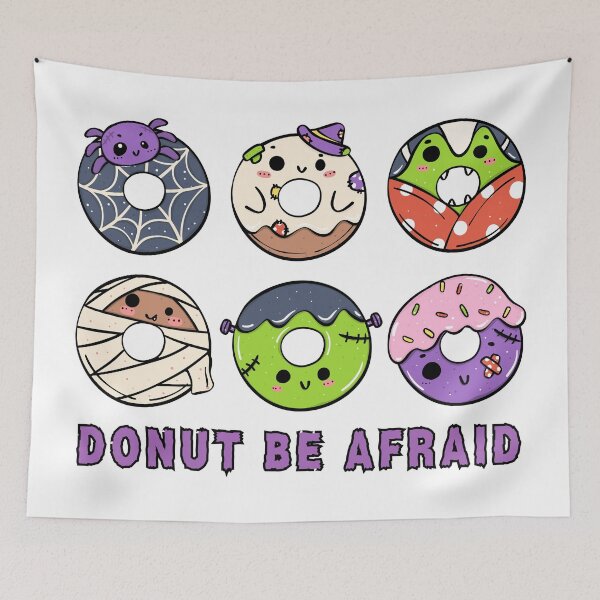 Item preview, Donut be afraid - Halloween funny sweet design cute donuts designed and sold by Mars Babe.