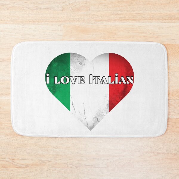 Item preview, I love Italian, heart with Italian flag designed and sold by language-des.