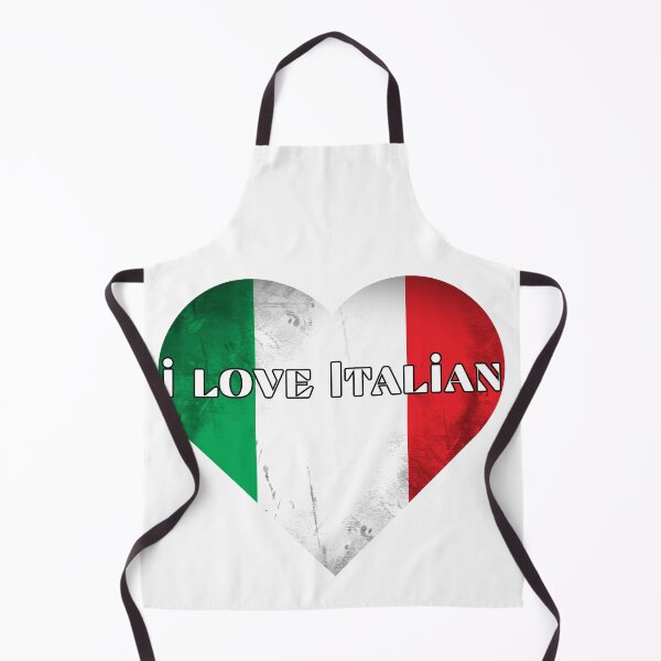 Item preview, I love Italian, heart with Italian flag designed and sold by language-des.