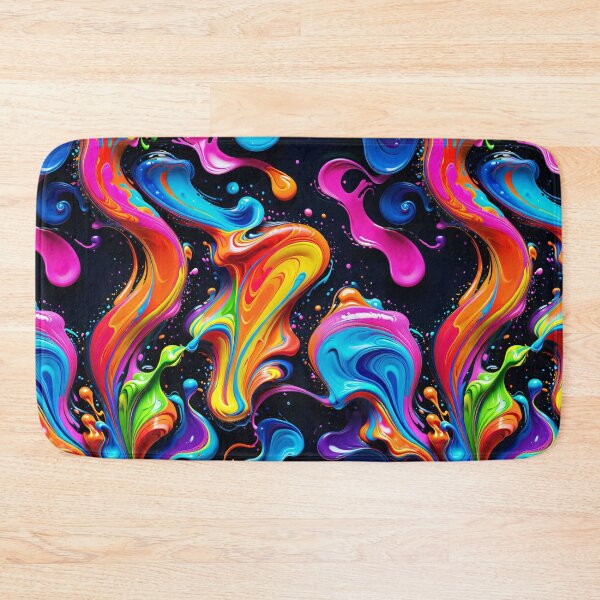 Item preview, Colourful, Abstract, All Over Print Liquid Paint Splash Design designed and sold by Image-Caption.