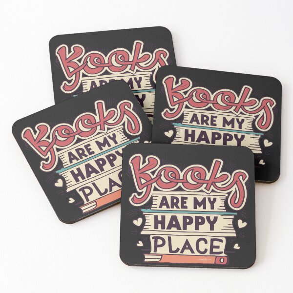 Item preview, Books are my happy place for Book lovers, Book aesthetics designed and sold by OlivedesignsIN.
