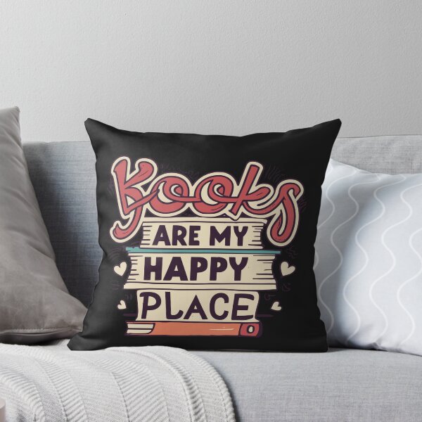 Item preview, Books are my happy place for Book lovers, Book aesthetics designed and sold by OlivedesignsIN.