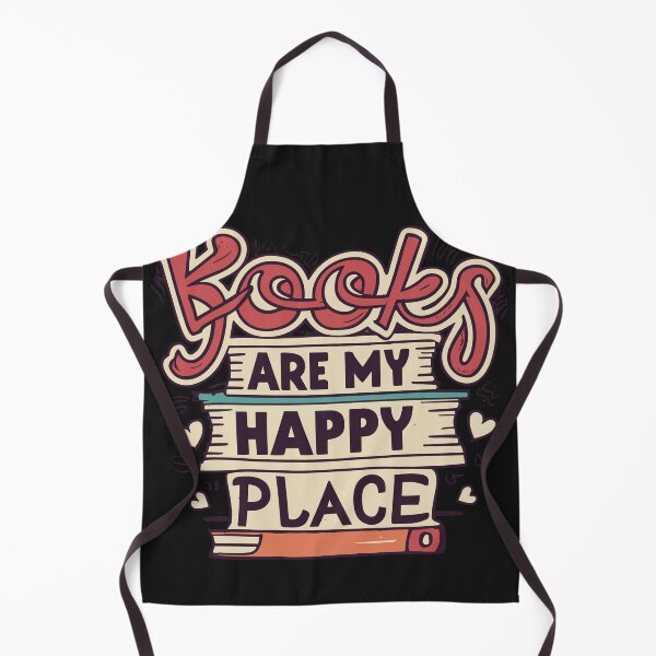 Item preview, Books are my happy place for Book lovers, Book aesthetics designed and sold by OlivedesignsIN.
