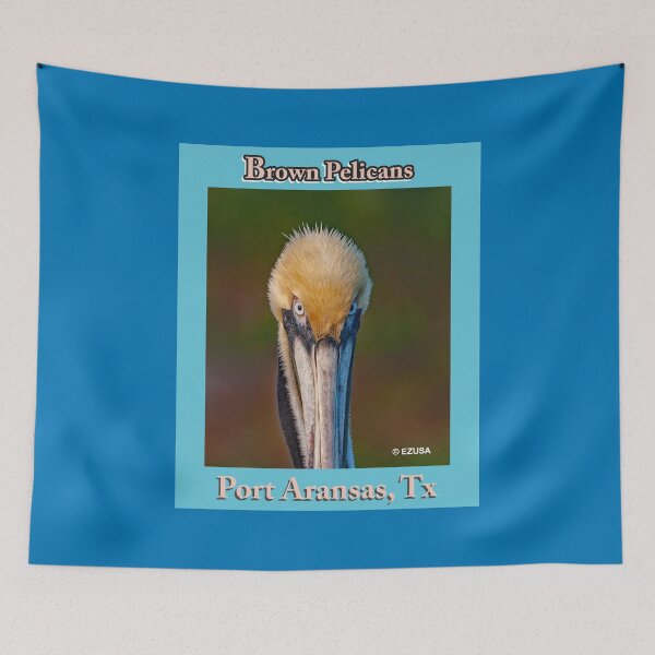 Item preview, Give Someone You Love The Bird: Brown Pelican Keeping An Eye On You, Port Aransas, Texas designed and sold by MoreEZUSA-Here.
