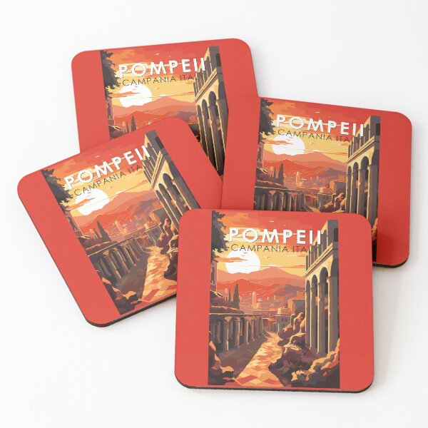 Item preview, Pompeii Campania Italy Travel Art Vintage designed and sold by KrisSidDesigns.