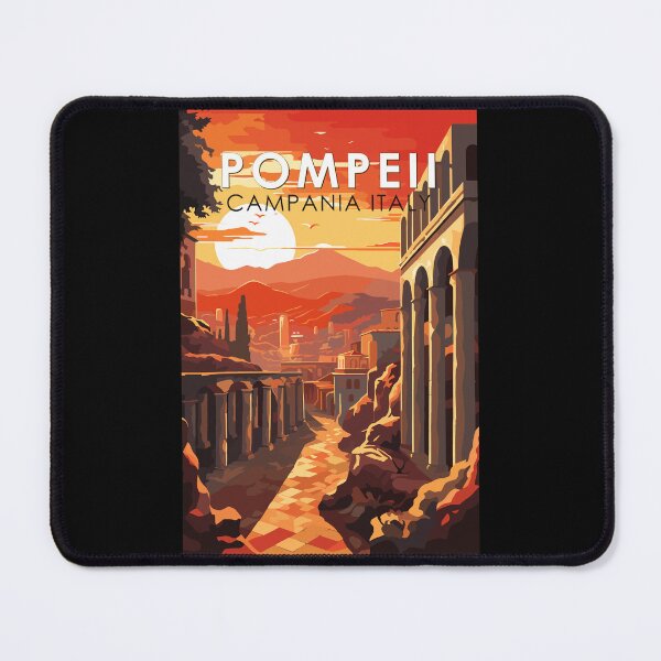 Item preview, Pompeii Campania Italy Travel Art Vintage designed and sold by KrisSidDesigns.