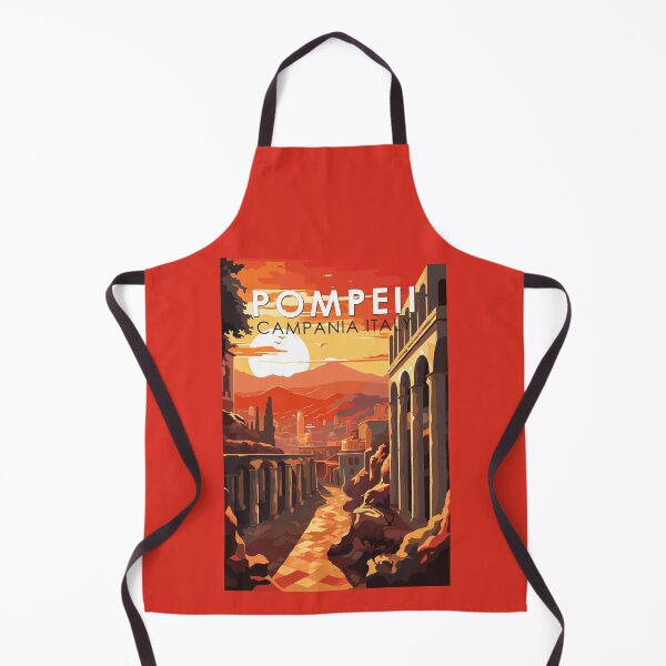 Item preview, Pompeii Campania Italy Travel Art Vintage designed and sold by KrisSidDesigns.