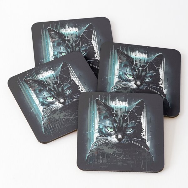 Item preview, “Hacker Meowtrice: The Feline Revolution” designed and sold by Art-Vortex-fr.
