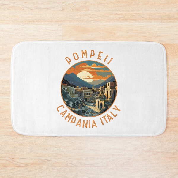 Item preview, Pompeii Campania Italy Retro Distressed Circle designed and sold by KrisSidDesigns.