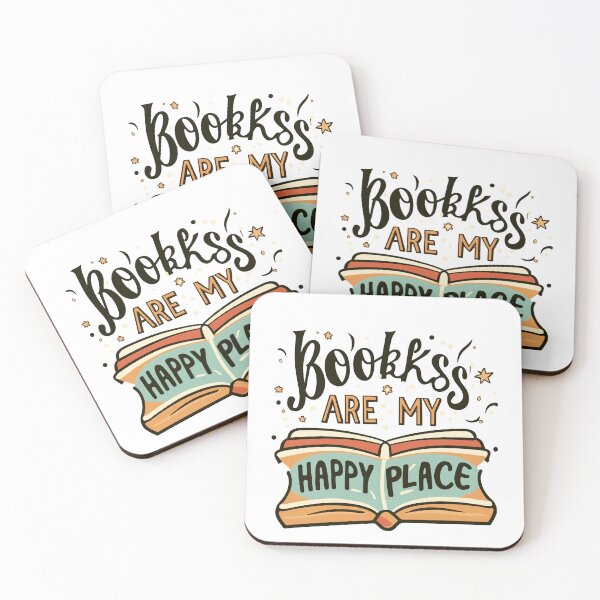 Item preview, Books are my happy place for Book lovers, Book aesthetics designed and sold by OlivedesignsIN.