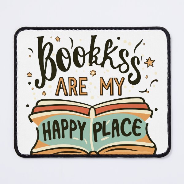 Item preview, Books are my happy place for Book lovers, Book aesthetics designed and sold by OlivedesignsIN.