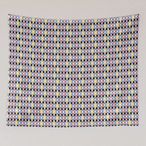 Item preview, diamond checkered hand drawn pattern - textured geometrical - arlekino designed and sold by RenattaZare.