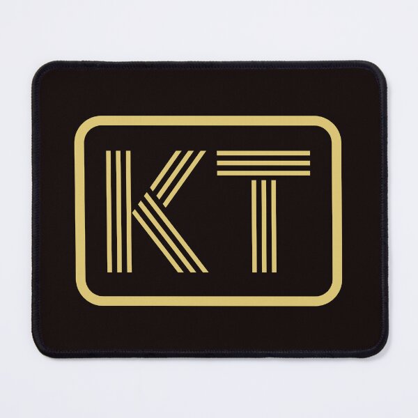 Item preview, KT Initials Gold Geometric Letters designed and sold by Jeallan Designs.