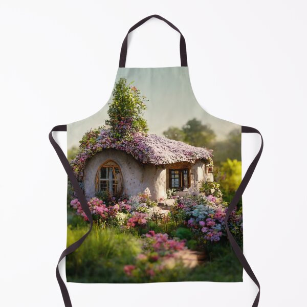 Item preview, Tiny Cottage Surrounded by Flowers and Trees designed and sold by Lucid Imagined.