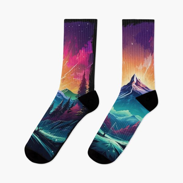 Item preview, Northern Light Aurora Borealis Scenery Mountains Rivers Trees designed and sold by NLTees.
