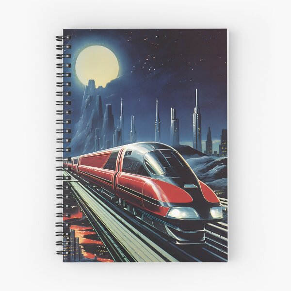 Item preview, Futuristic High-speed Train and the Landscape of a Nighttime City of the Future designed and sold by Je-we.