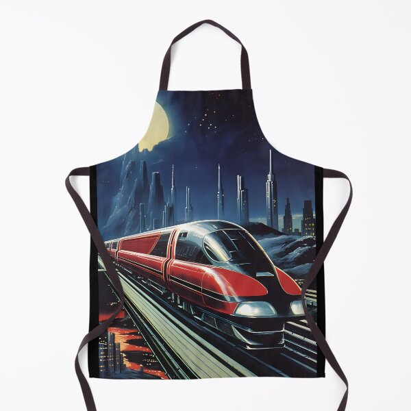 Item preview, Futuristic High-speed Train and the Landscape of a Nighttime City of the Future designed and sold by Je-we.