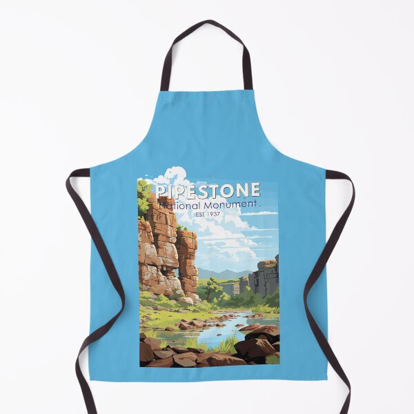 Item preview, Pipestone National Monument Minnesota Travel Art Vintage designed and sold by KrisSidDesigns.