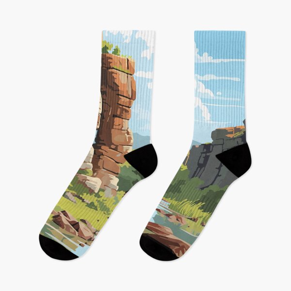 Item preview, Pipestone National Monument Minnesota Travel Art Vintage designed and sold by KrisSidDesigns.