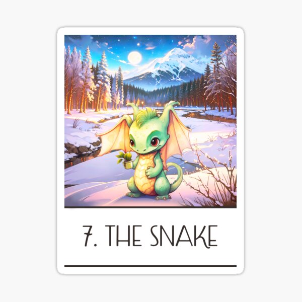 The Snake - Lenormand #7 Sticker