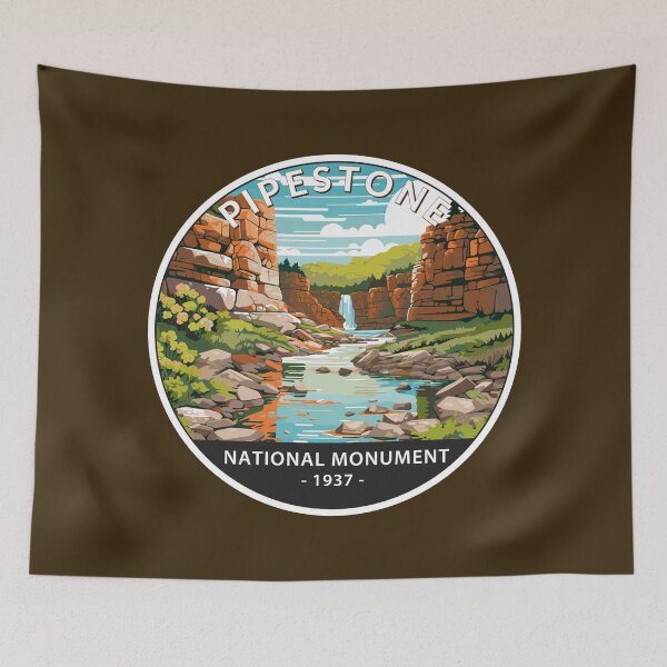 Item preview, Pipestone National Monument Minnesota Circle designed and sold by KrisSidDesigns.