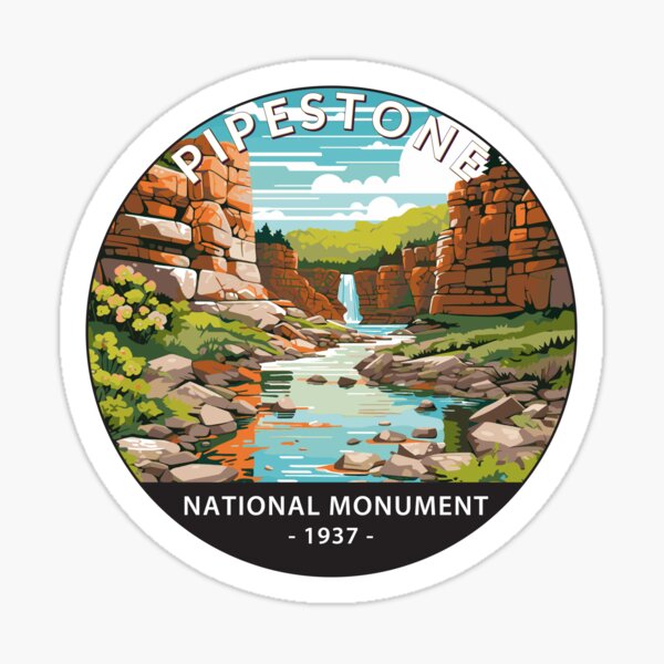 Vista previa del artículo con la obra «Monumento Nacional Pipestone Círculo de Minnesota», diseñado y vendido por KrisSidDesigns.