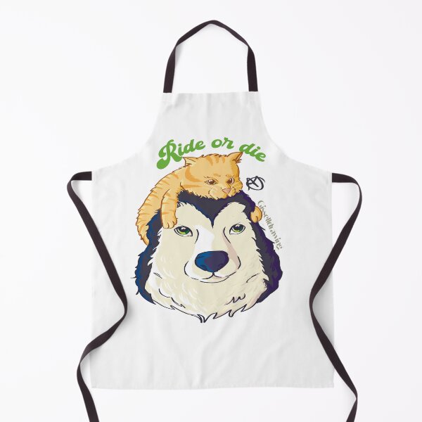 Item preview, Ride or die, kitten and dog designed and sold by gisselldrawn.