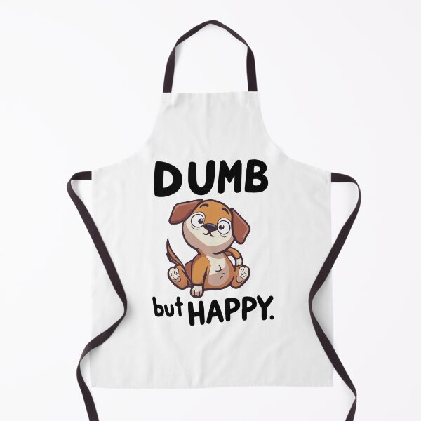 Item preview, Dumb but happy dog puppy stupid idiot funny designed and sold by w1ckerman.