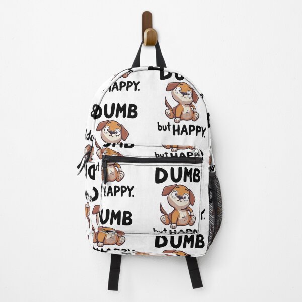 Item preview, Dumb but happy dog puppy stupid idiot funny designed and sold by w1ckerman.