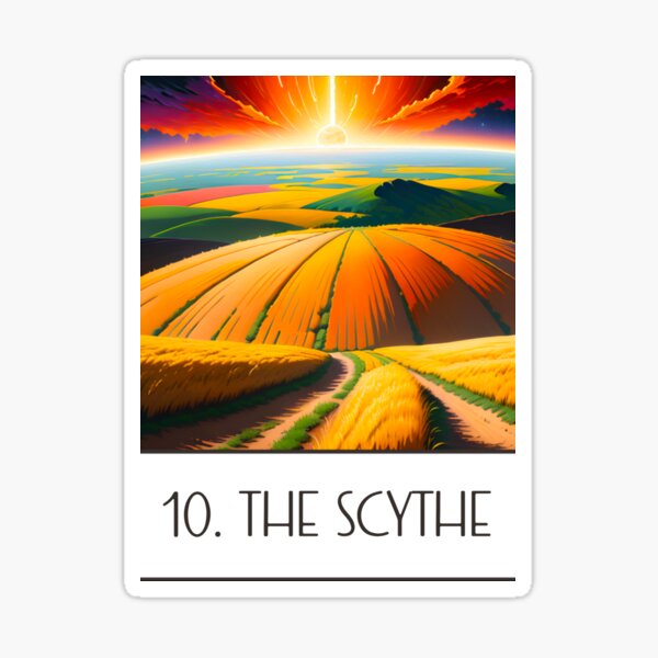 The Scythe - Lenormand #10 Sticker