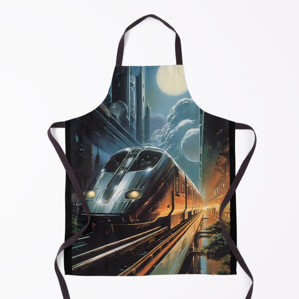 Item preview, Futuristic High-speed Train and the Landscape of a Nighttime City of the Future designed and sold by Je-we.