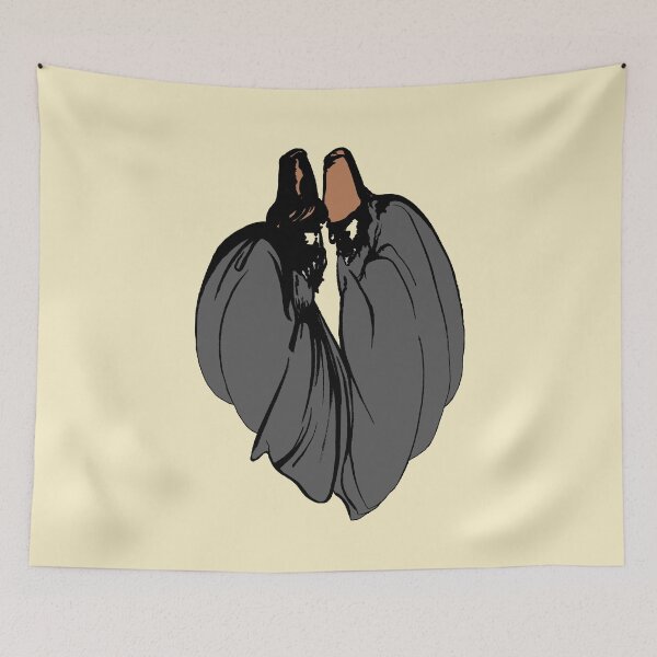 Item preview, Dervish Mystical Brotherhood Black Outline Art designed and sold by taiche.