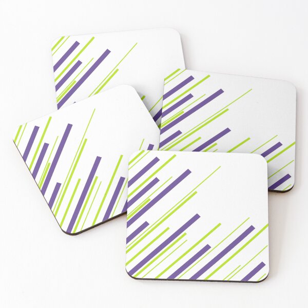 Item preview, Diagonals in Lime Green and Purple designed and sold by LAEC-Shop.