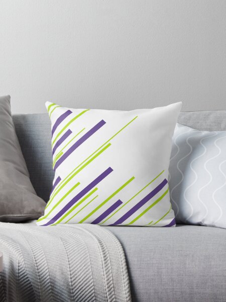 Item preview, Diagonals in Lime Green and Purple designed and sold by LAEC-Shop.