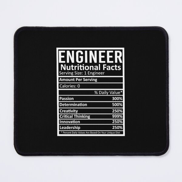 Item preview, Engineer Nutritional Facts Gift designed and sold by Promise7Land.