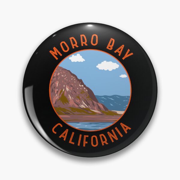 Item preview, Morro Bay California Retro Distressed Circle designed and sold by KrisSidDesigns.