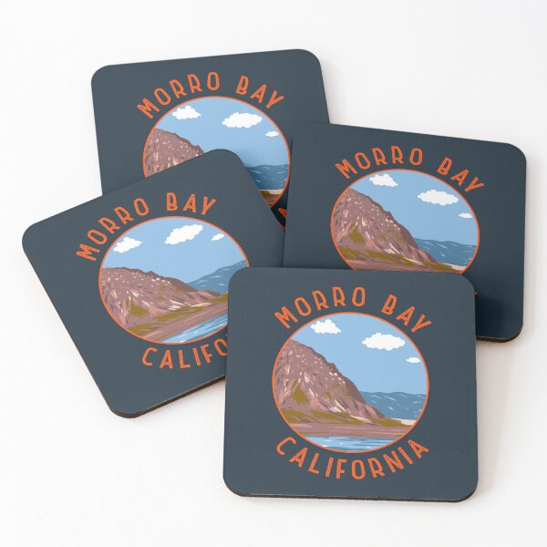 Item preview, Morro Bay California Retro Distressed Circle designed and sold by KrisSidDesigns.