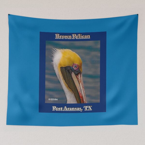 Item preview, Give Someone You Love The Bird: Brown Pelican ~ Looking At You, Port Aransas, Texas designed and sold by MoreEZUSA-Here.