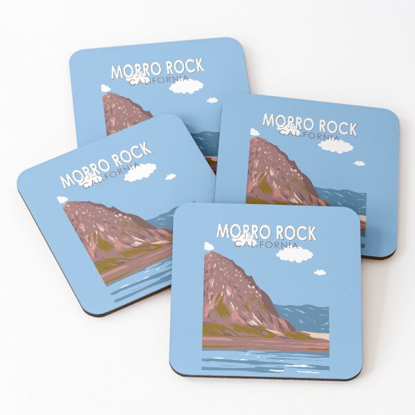 Item preview, Morro Rock California Travel Art Vintage designed and sold by KrisSidDesigns.