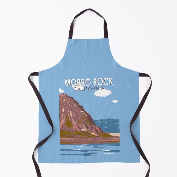 Item preview, Morro Rock California Travel Art Vintage designed and sold by KrisSidDesigns.