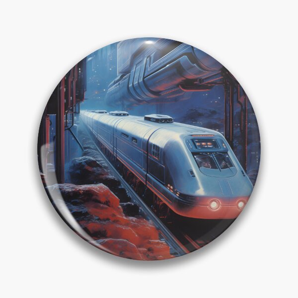 Item preview, Futuristic High-speed Train and the Landscape of a Nighttime City of the Future designed and sold by Je-we.