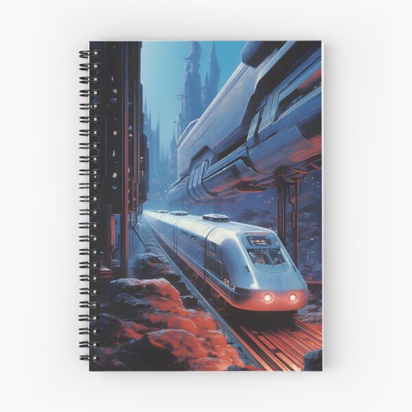 Item preview, Futuristic High-speed Train and the Landscape of a Nighttime City of the Future designed and sold by Je-we.