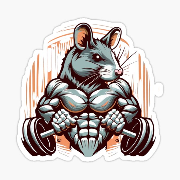 Gym Rat Sticker for Sale by American Artist