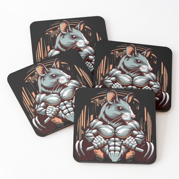Item preview, Gym Rat Master Splinter Cartoon Humor Muscle Mouse. Those who are addicted to the gym designed and sold by ItalianBoogers.