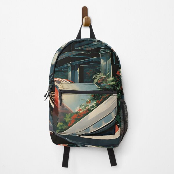Item preview, Futuristic High-speed Train in a Floral Futuristic Train Station designed and sold by Je-we.