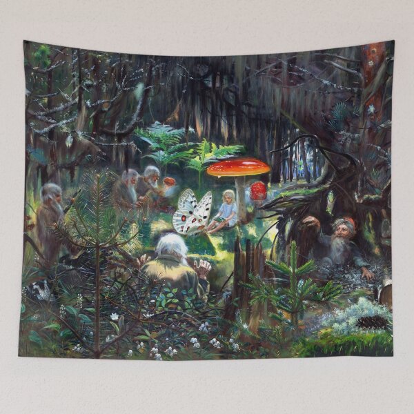 Item preview, Fantasy Landscape with Gnomes designed and sold by tomorrowsart.