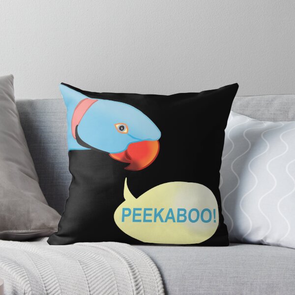 Item preview, PEEKABOO - blue indian ringneck designed and sold by FandomizedRose.