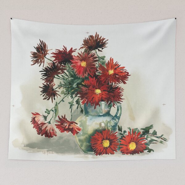 Artikelvorschau, Rote Blumen in einem Krug entworfen und verkauft von tomorrowsart.
