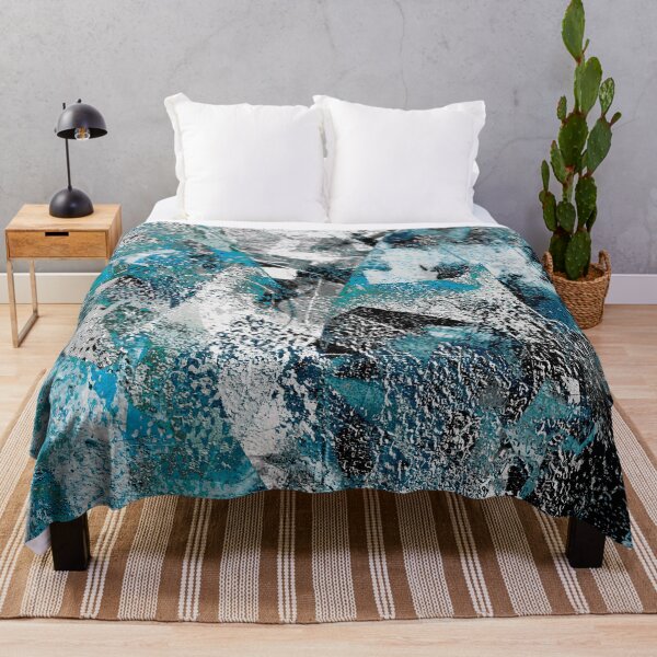 Item preview, Bold Grunge Abstract in Blue and White designed and sold by Trevor Hirst.