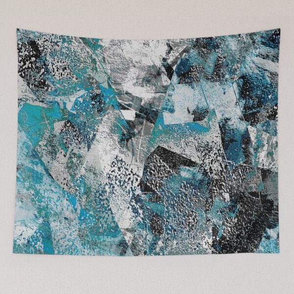 Item preview, Bold Grunge Abstract in Blue and White designed and sold by Trevor Hirst.